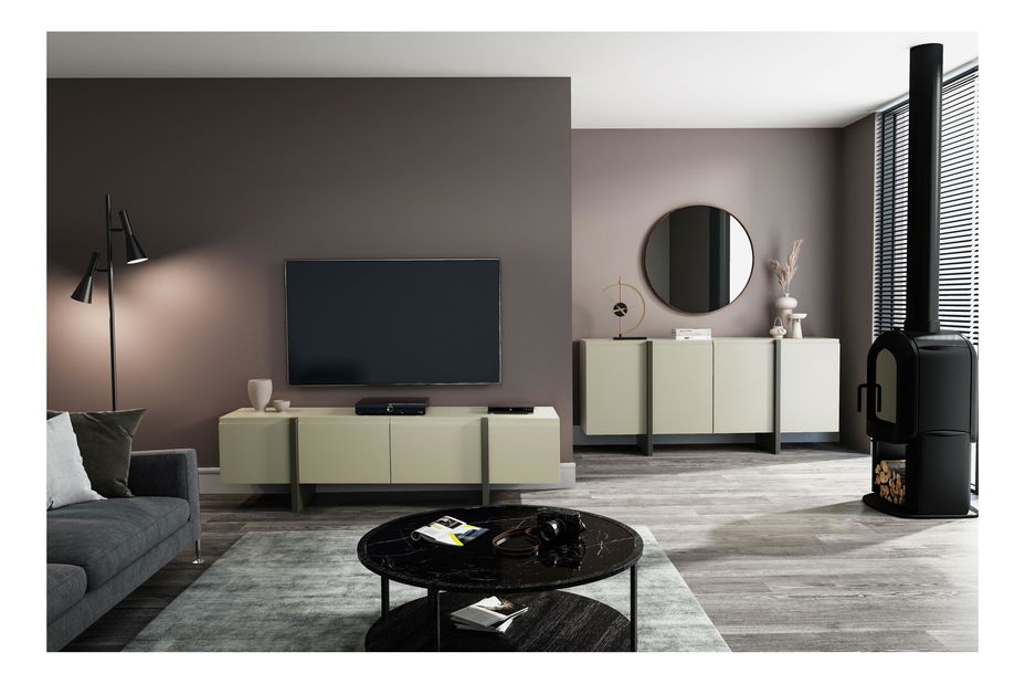 Mobilier living Quentin 1 (cașmir + grafit)