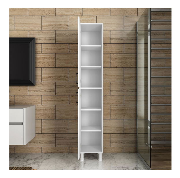 Ormar s policama Mitevu 4 (bijela)