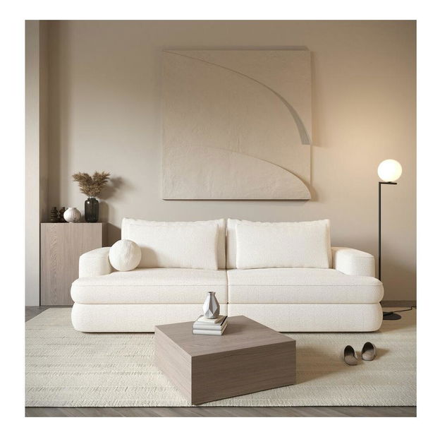 Háromszemélyes kanapé Mello (krém + fekete)