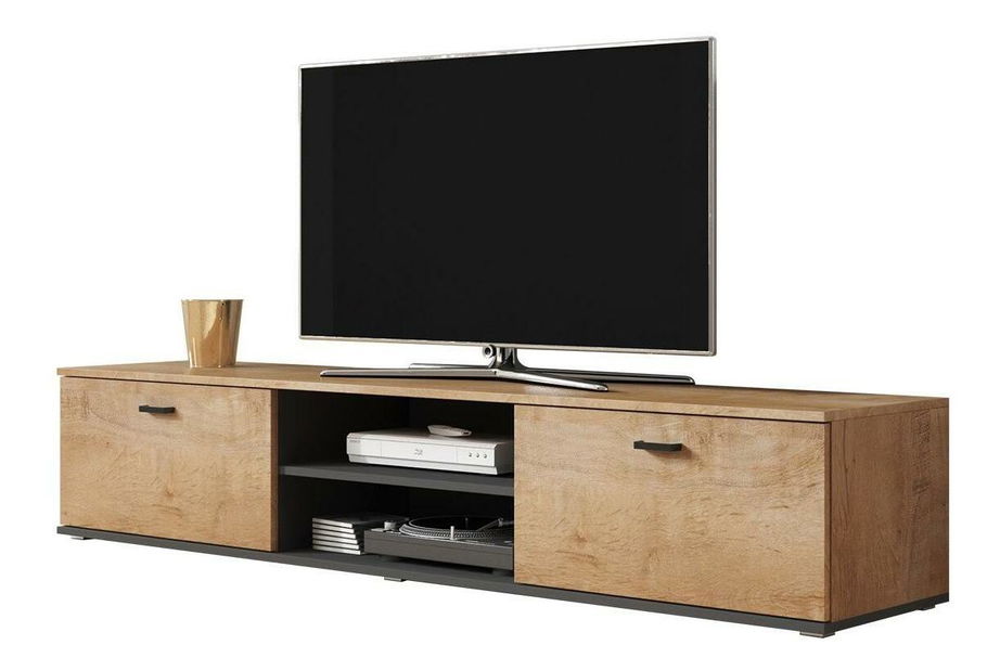 TV skrinka Baha B3 (dub lefkas + čierna) 