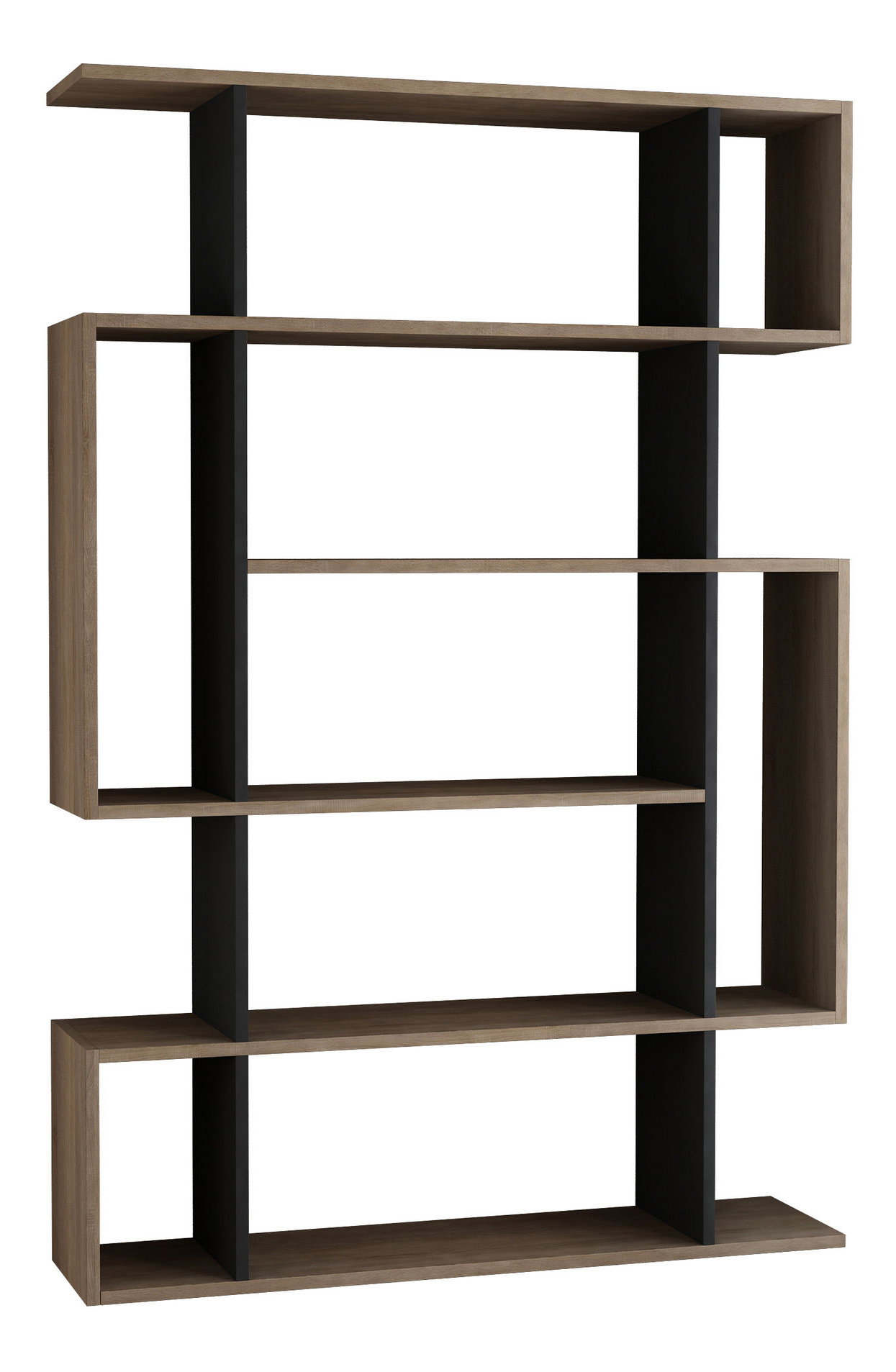 Regál Mikke (dub sonoma + antracit)