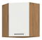 Felső sarok konyhaszekrény Virion 60x60 GN 72 1F 45 (lancelot tölgy + fényes fehér)