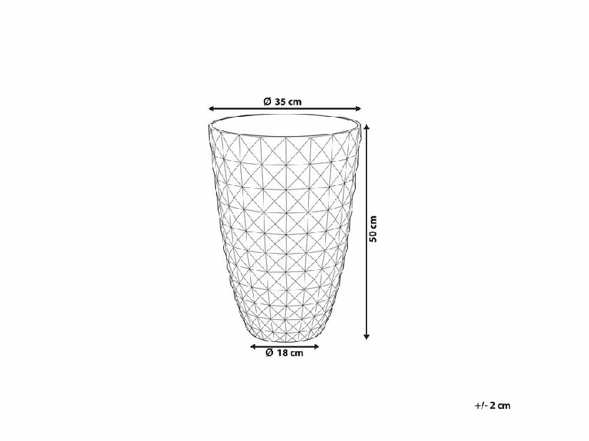 Ghiveci FINGAL 50x35x35 cm (sticlă laminat) (albastru)