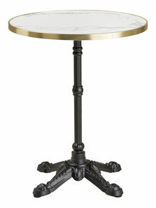 Masă bistro Bsamira 2 (alb + negru)