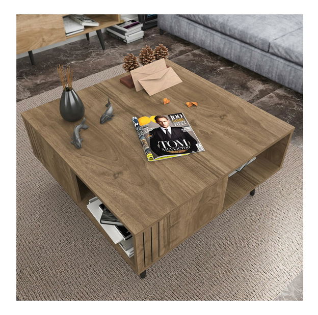 Măsuță de cafea Ronasotta 1 (Nuc + negru)