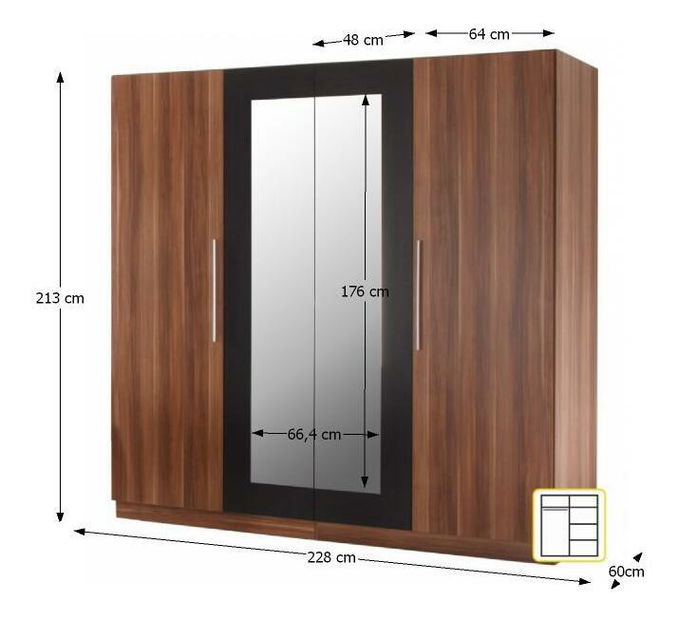 Spálňa Kami (orech)