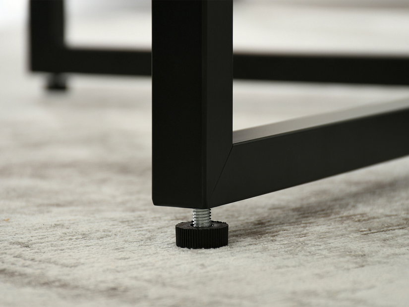 Masă de sufragerie Bird (beton + negru)