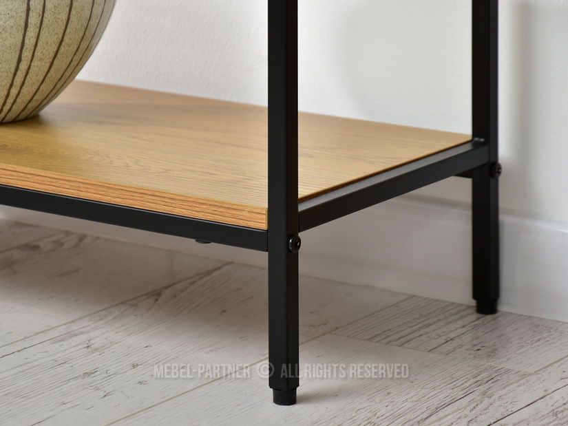 Konzolni stolić Frey (hrast + crna)