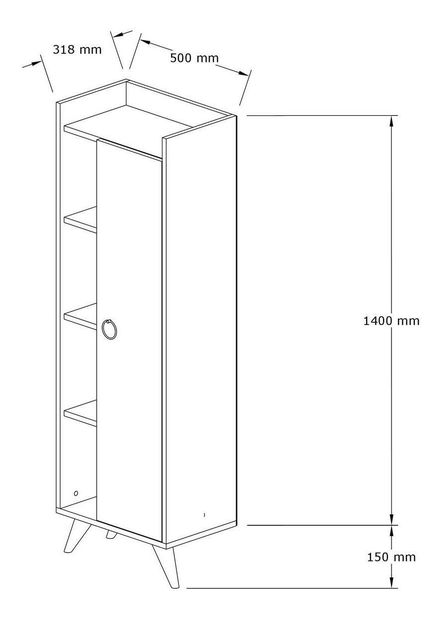 Kupaonski ormarić Ileva (bijela)