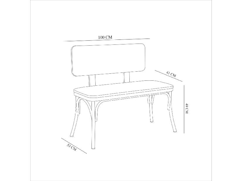 Set mobilier sufragerie Duvasa 23 (alb) (pentru 4 persoane)