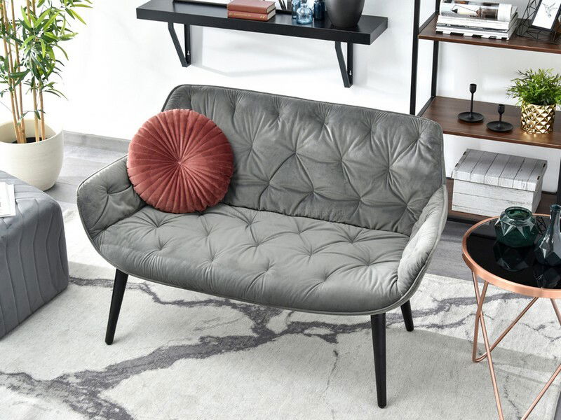 Kanapé Igor (szürke + fekete)