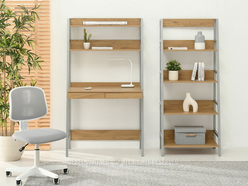 PC stolík Boge B (dub + chrómová matný)