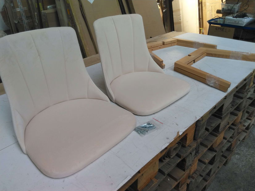 Blagovaonska stolica Sebi (natural + krem) *Outlet moguća oštećenja