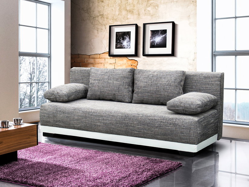 Pohovka trojsedačka Bob (sivá + biela) *výpredaj