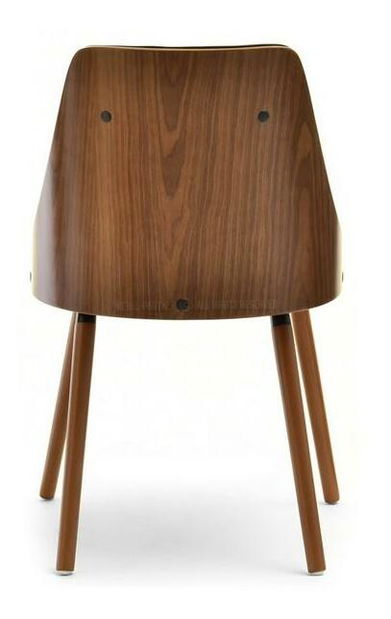 Scaun Mira (nuc închis + nuc)