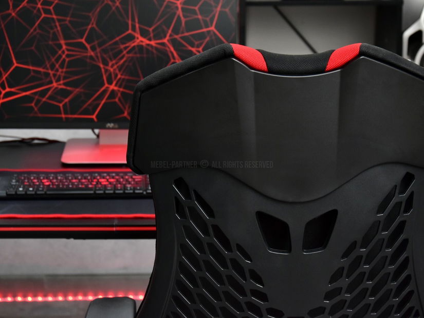 Kreslo Icco (červená + čierna)