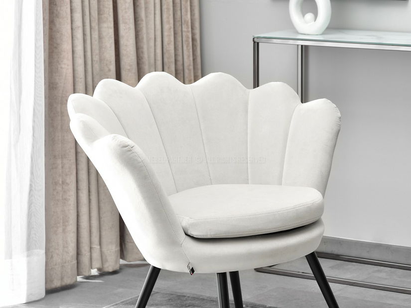 Kreslo Lasair (sivá + chrómová)