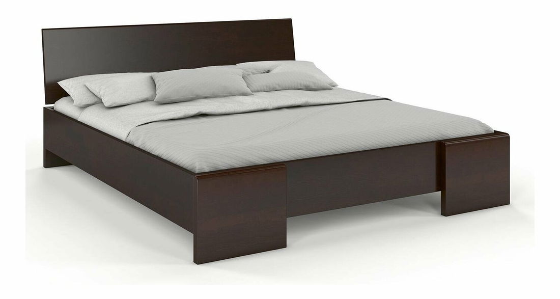 Manželská posteľ 160 cm Naturlig Blomst High (borovica) (s roštom)