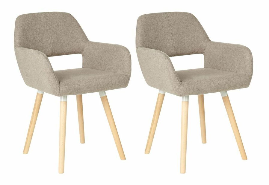 Set 2ks. jedálenských stoličiek Chico (svetlohnedá)