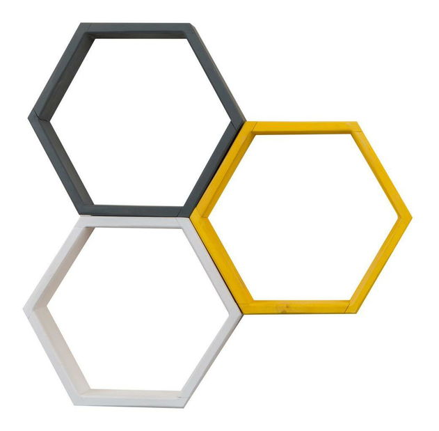 Polc Duteno (fehér + antracit + sárga)