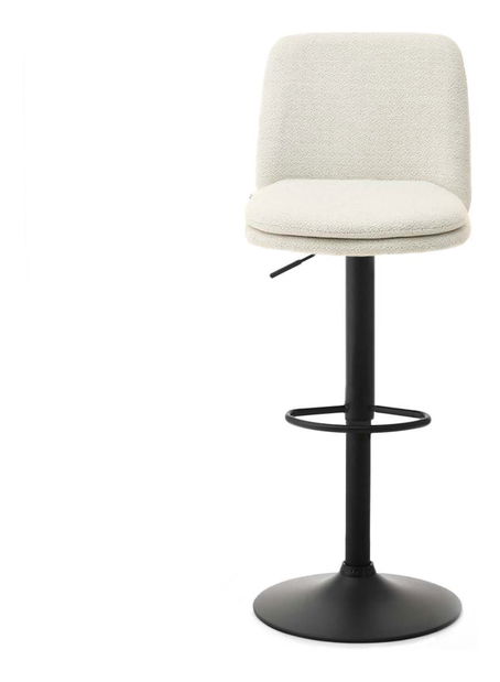 Barová stolička Ravelianto (krémová + čierna)