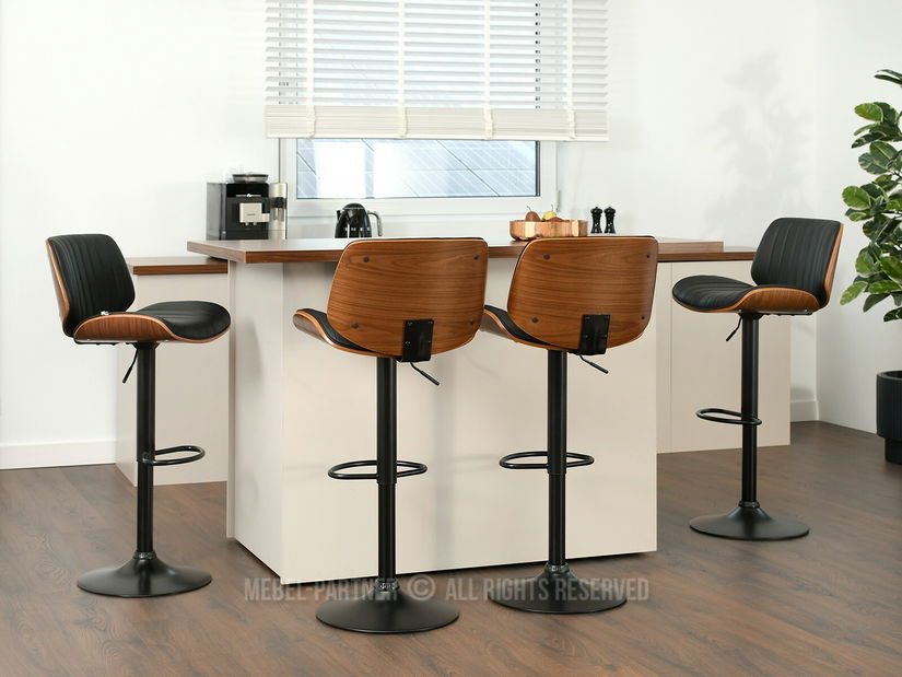 Scaun Hamand (nuc închis + negru)