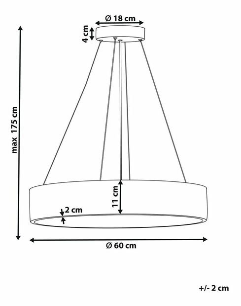 Závesné svietidlo Brigida (čierna)