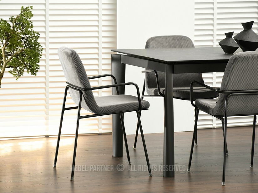 Stolica Ulrika (siva + crna)