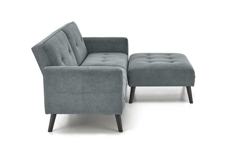 Sofa s tabureom Corner (siva)