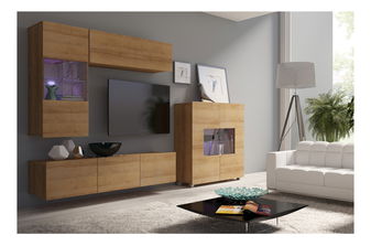Mobilier living Calabria C3 (Stejar auriu) (fără iluminat)