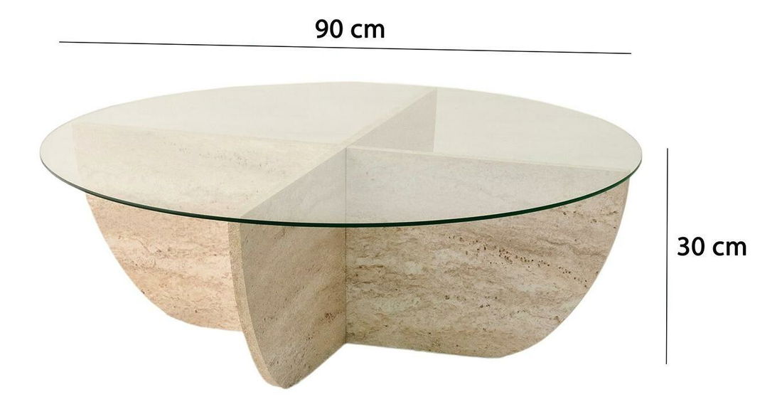 Stolić za kavu Lost (travertin)