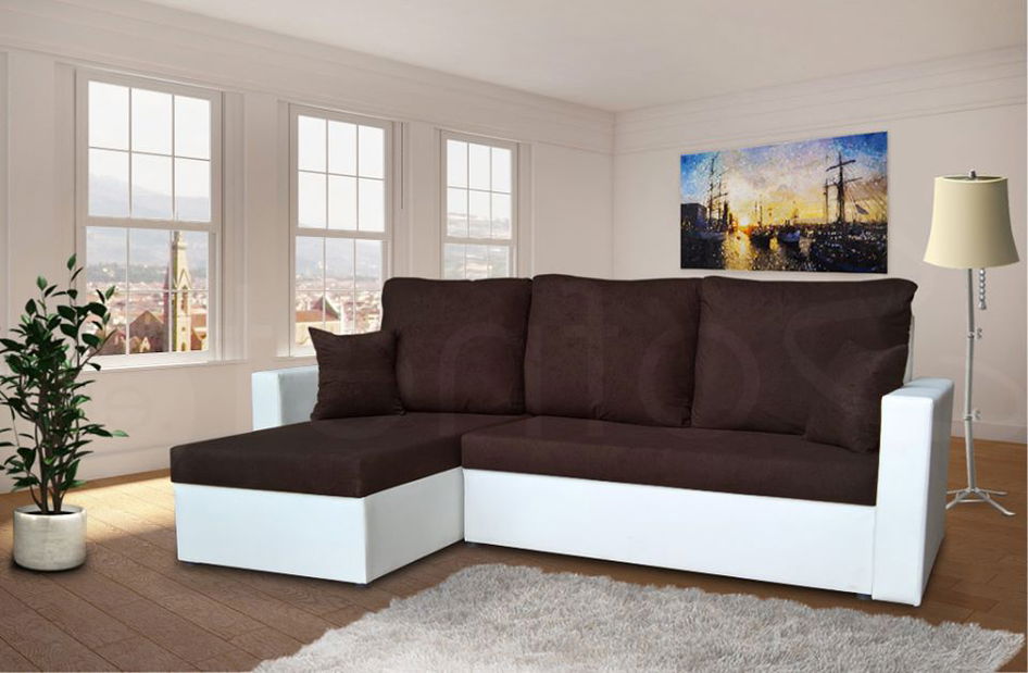 Colțar Parrie (Alb + maro) (S)