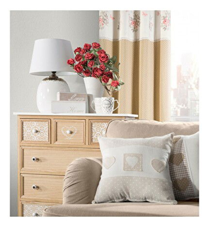 Ozdobný vankúš 40x40 cm Rosea (béžová)