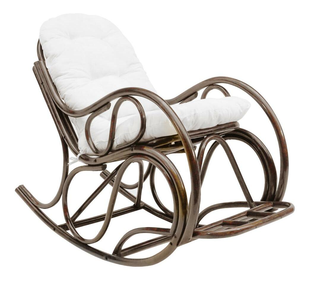 Hojdacie kreslo Agate (tmavohnedá + béžová)