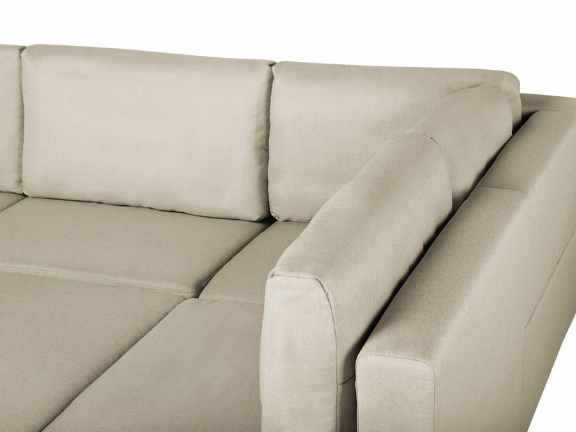 Modulárna pohovka FELLE (polyester) (béžová) (pre 4 ľudí)