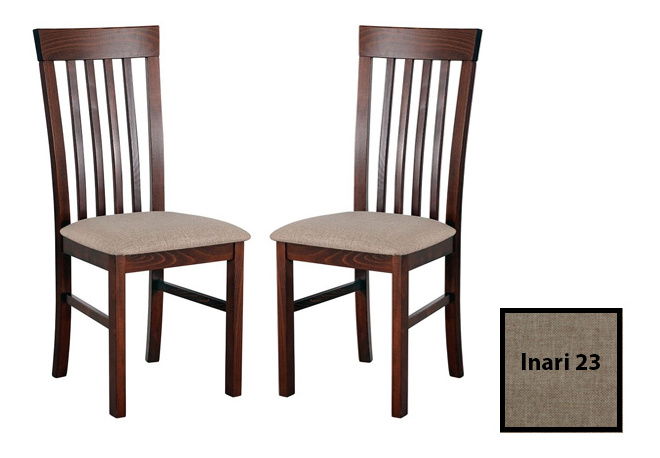 Set 2 ks Jedálenských stoličiek Figaro II (orech + hnedá) *výpredaj