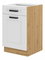 Dolná kuchynská skrinka Lucid 50 D 1F 1S (dub artisan + biela)