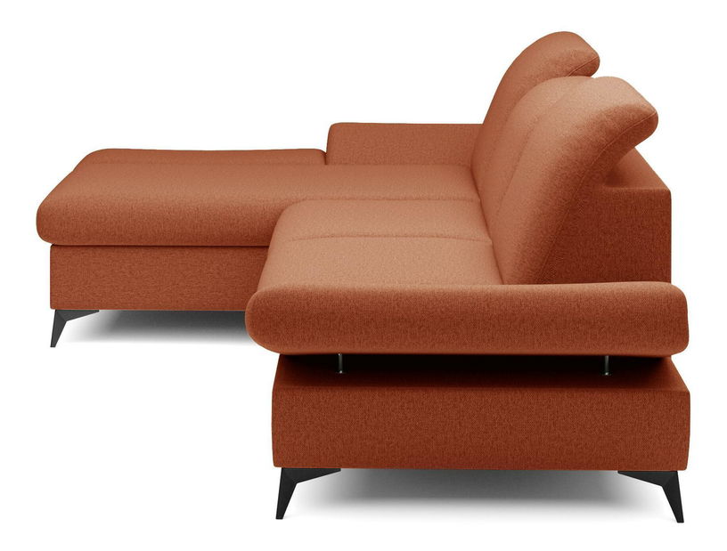 Rohová sedacia súprava Harpie (hrdzavá) (L)