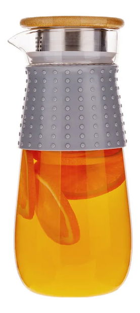 Carafă de apă cu capac și sită 1200ml Glaza 