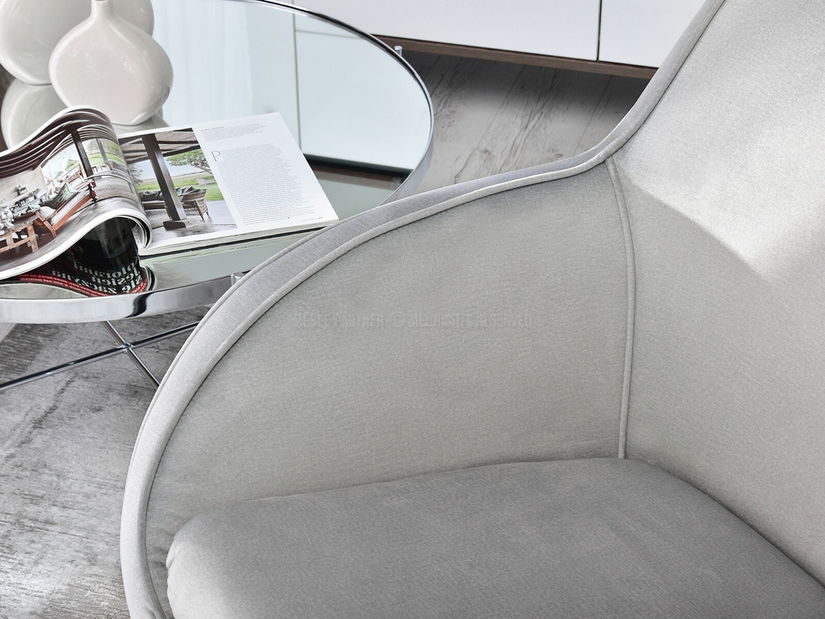 Dizajnové kreslo Merch (sivá)