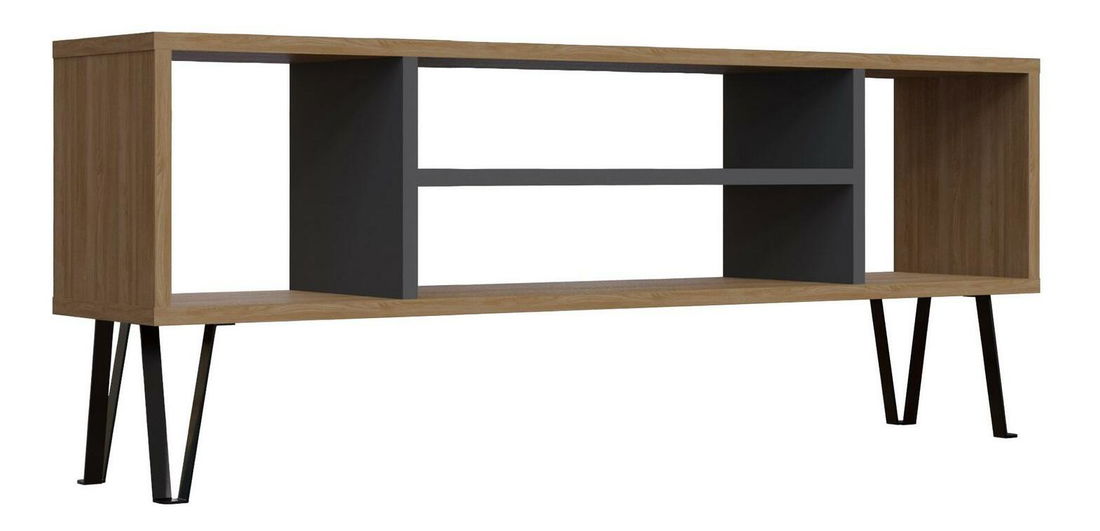 TV stolík Tesopu (dub + antracit) 