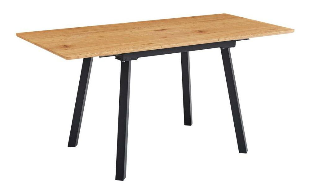 Blagovaonski stol Dylan (hrast + crna) (za 4 do 6 osoba)