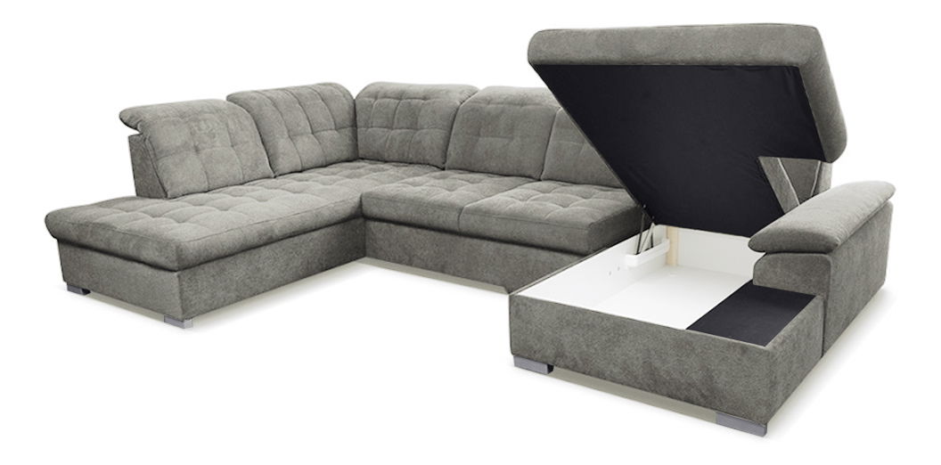 Colțar în formă de U Teo (gri-maro) (D)