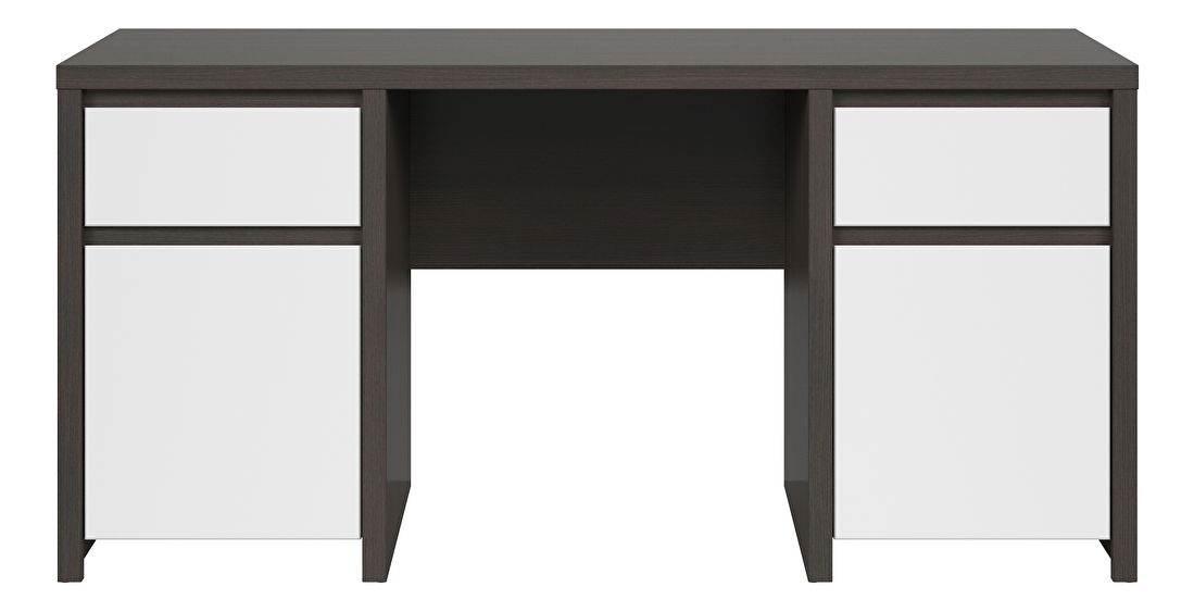 PC stolík BRW Kaspian BIU2D2S/160 (wenge + biela)