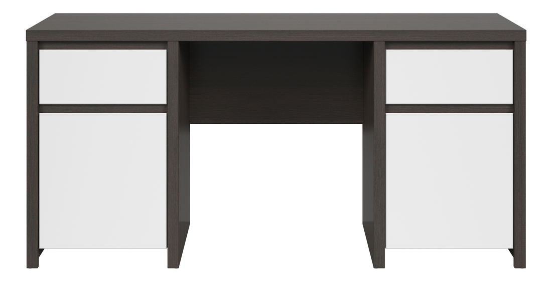 PC stolík BRW Kaspian BIU2D2S/160 (wenge + biela)