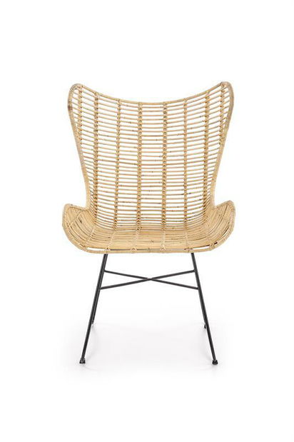 Kreslo Imogene (prirodna + čierna)