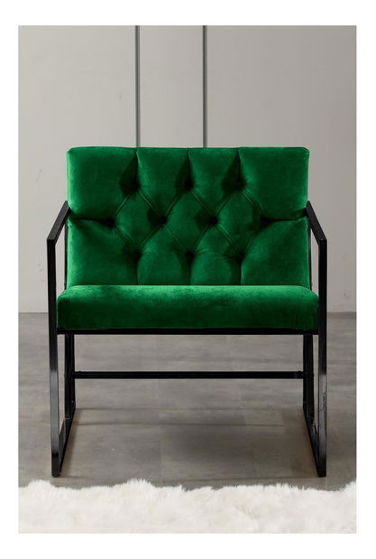 Fotel Oslanossi (zöld + fekete)