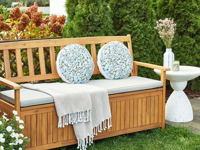 Set 2 buc perne decorative ⌀ 40 cm Vally (albastru)