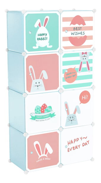 Gyerek moduláris szekrény Fran (kék)