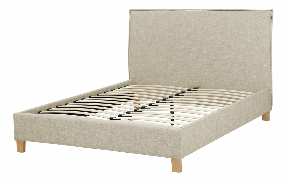 Franciaágy 140 cm SANCHEZ (ágyráccsal) (bézs)